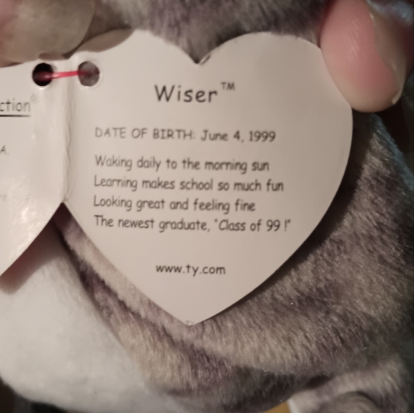 Wiser the Owl beanie baby - Picture 6 of 7